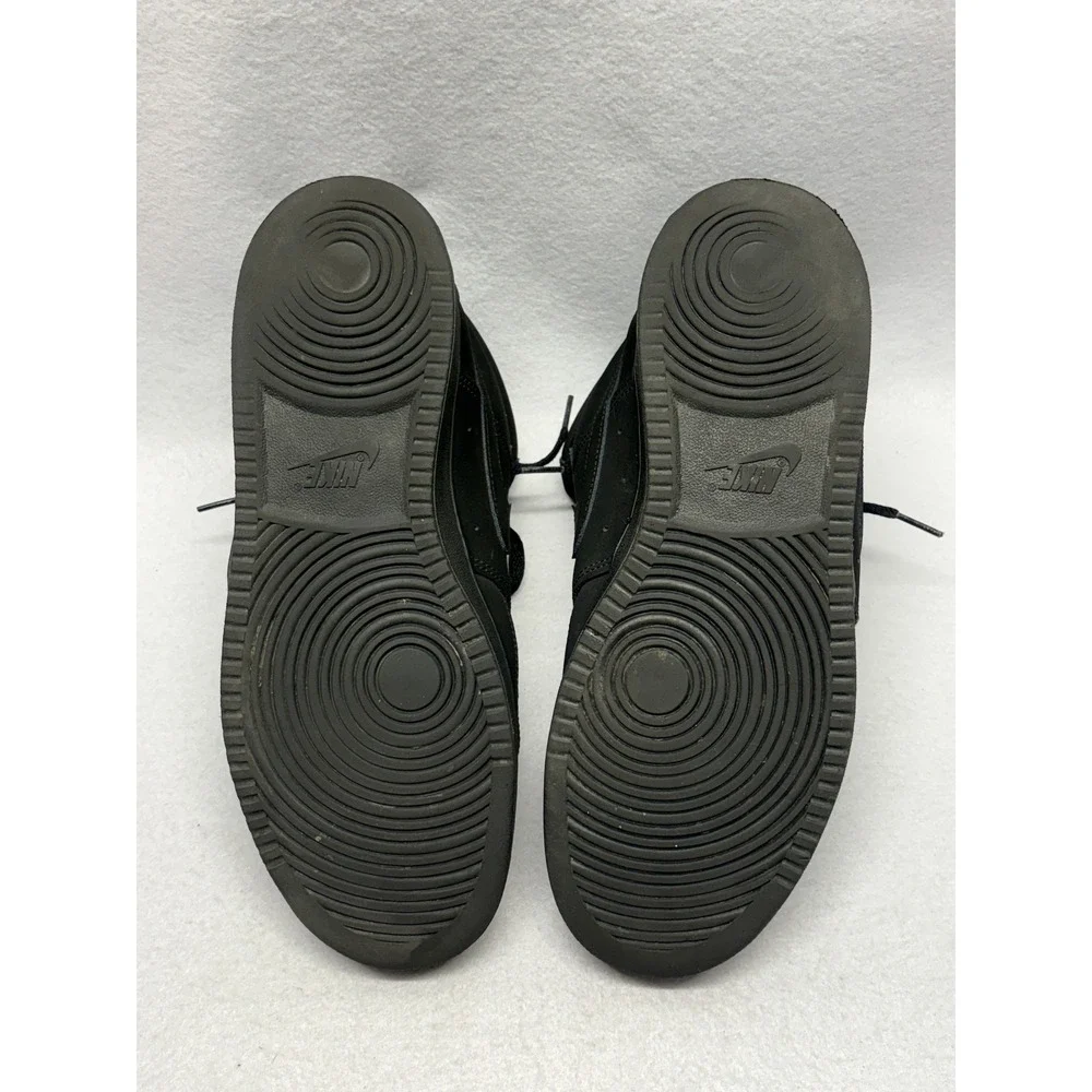 Nike Court Vision Mid Triple Black Basketball Sneakers CU6620-001 Mens 10